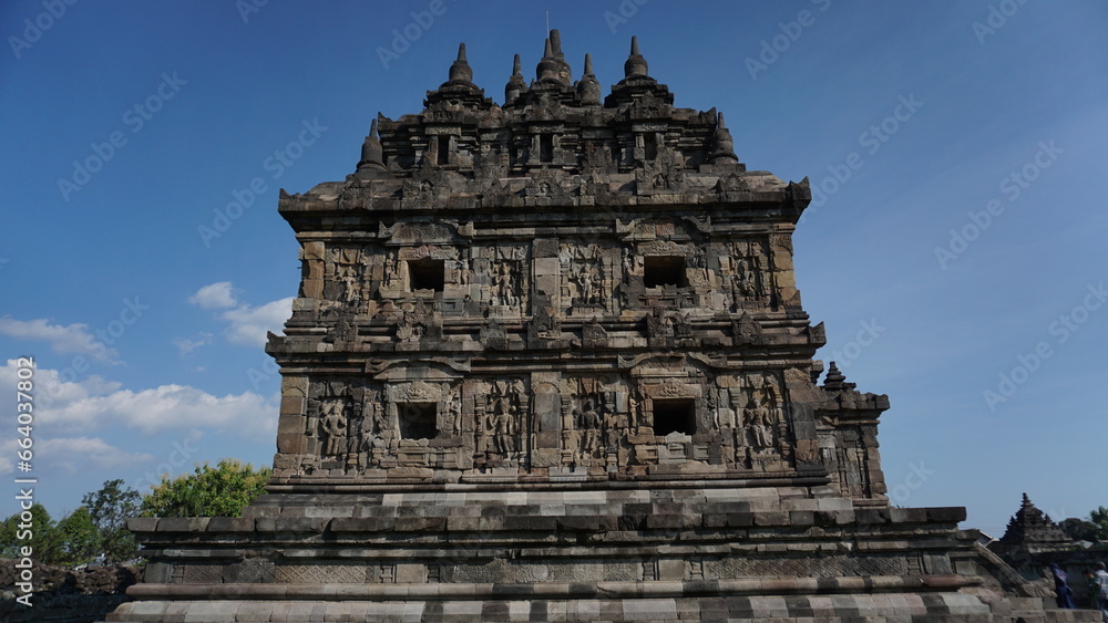 View of Plaosan Temple, also known as the 