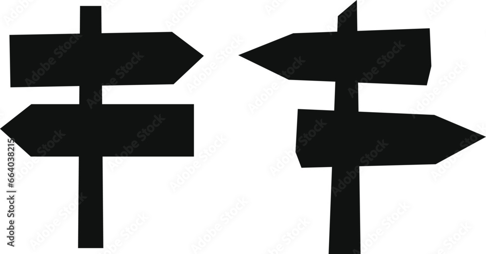 Road sign vector design on white background with blank board with place for text vector. Road sign vector design on white background with blank board with place for text vector.