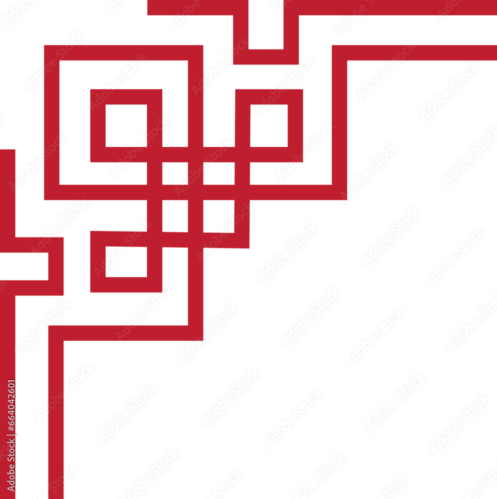 Chinese frame border art china style. Asian new year decorative traditional borders, oriental red line retro pattern for image frame. Vintage frame border art isolated on transparent background. Chinese frame border art china style. Asian new year decorative traditional borders, oriental red line retro pattern for image frame. Vintage frame border art isolated on transparent background.