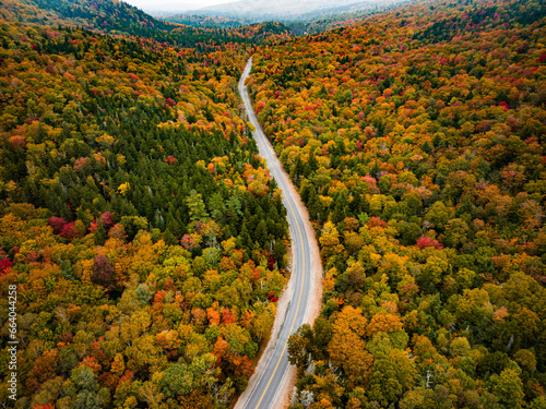 Autumn Road in Dixville Notch New Hampshire photo