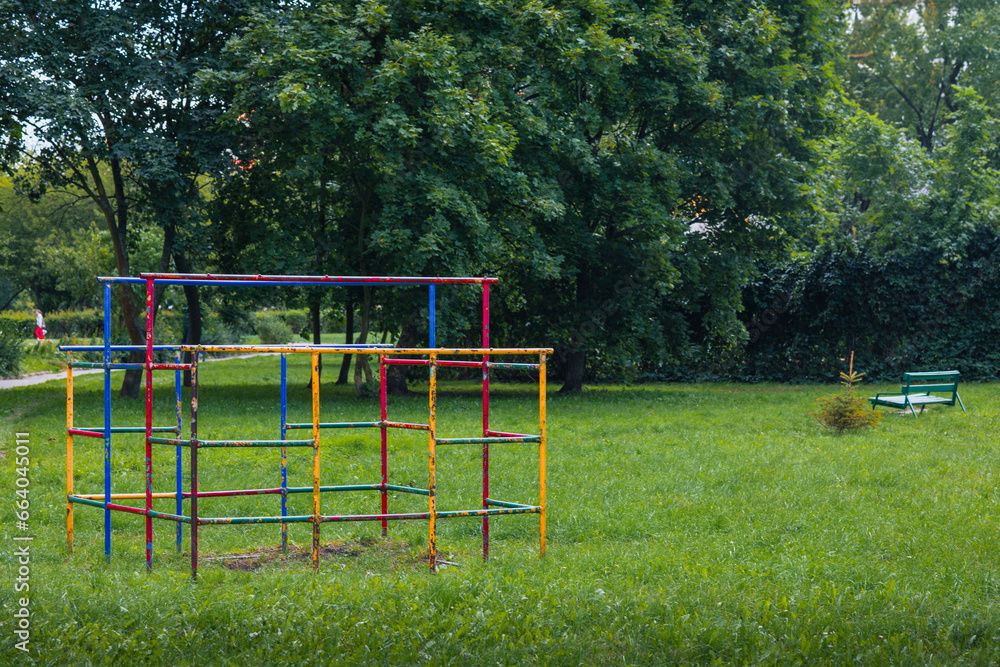 old playground in the park old playground in the park