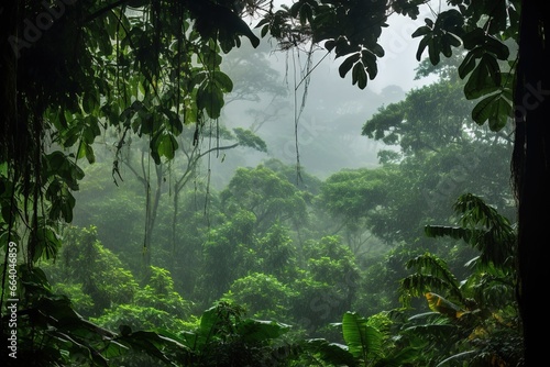 Beautiful lush rainforests in Central America.