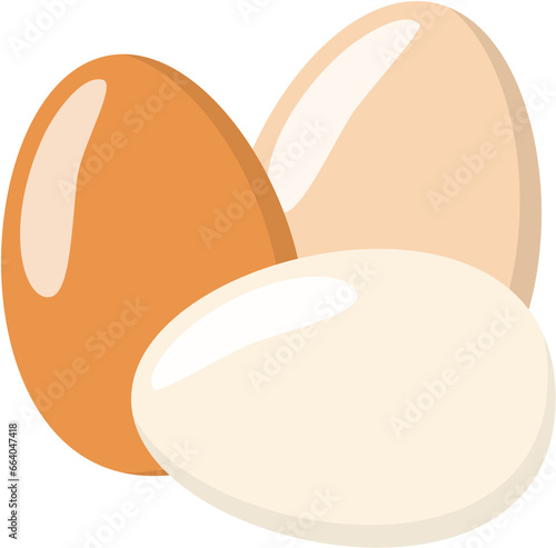Eggs flat icon, chicken egg breakfast