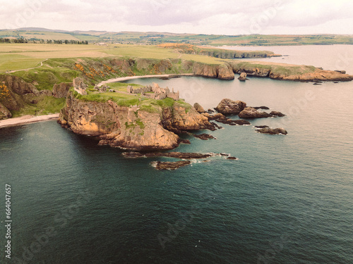 Coast of Scotland with Castle