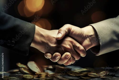 businessmen commit bribery photo