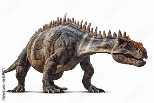 Realistic white background image of anteosaurus. Generative AI © May