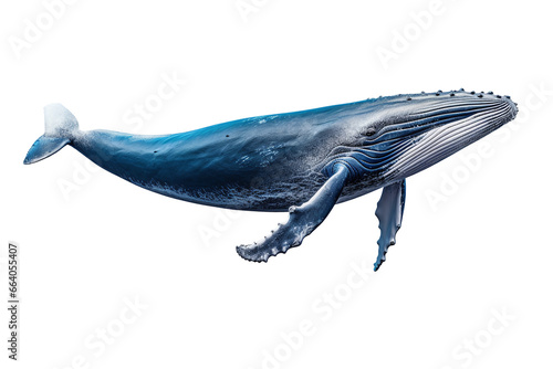 Whale on a transparent background. Png file