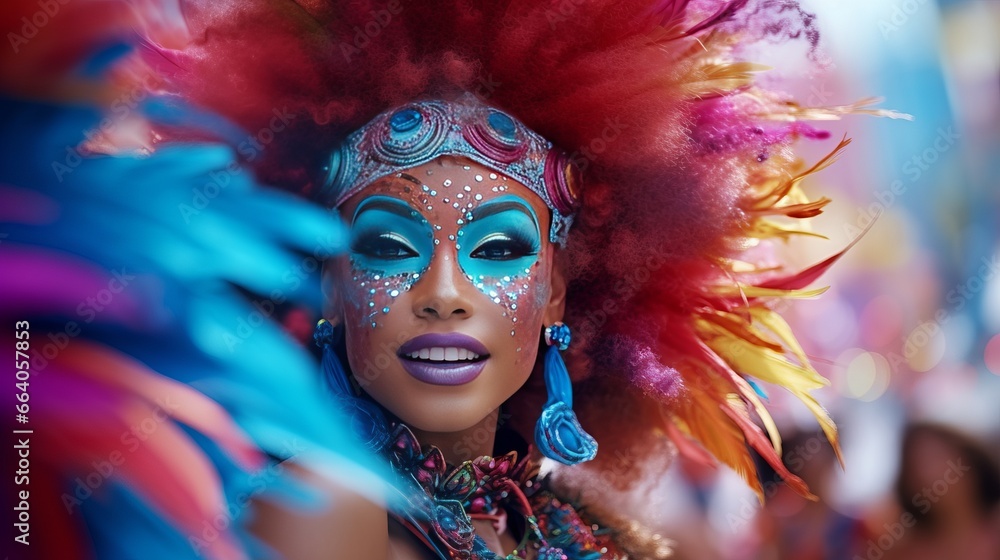Capture the Vibrancy of a Festive Parade in a Colorful Image