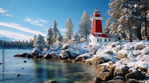 Vikingsholm Lighthouse in the USA © Leah