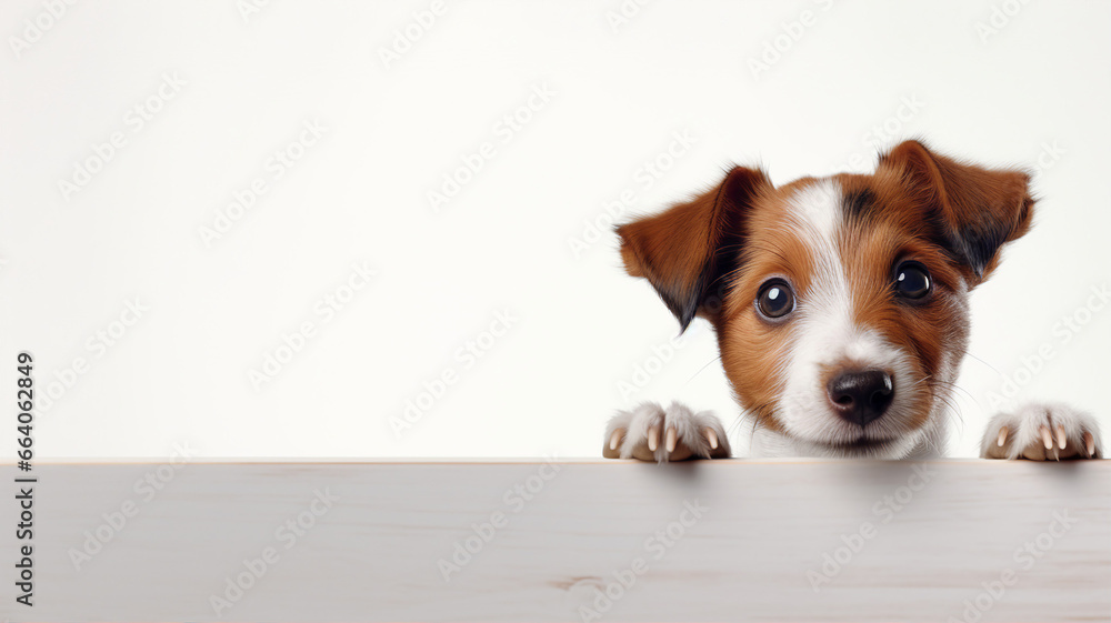 Cute dog, puppy, pet, white background