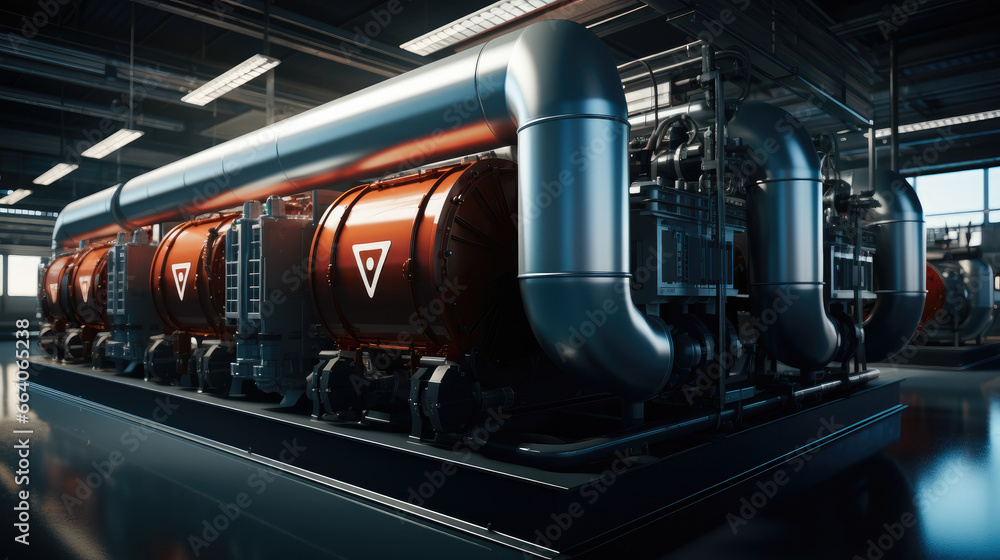MVR evaporative condenser integrated machine at factory. MVR evaporative condenser integrated machine at factory.