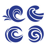 Swirl Wave Basic Vector Logo Element Design