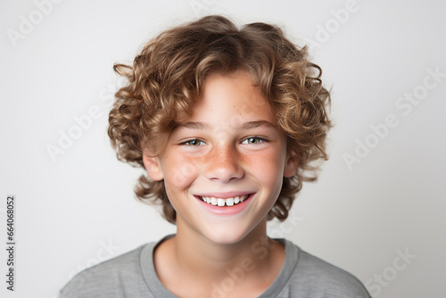 Closeup healthy teeth of a teen