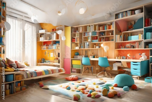 room with books