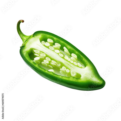 Jalapeño Pepper Isolated on...
