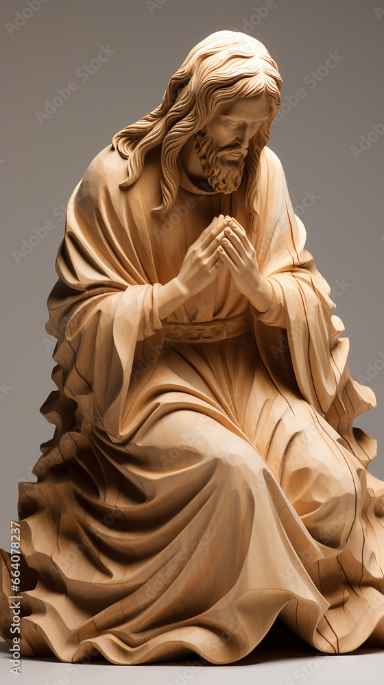 escultura religiosa de jesus cristo, o salvador 