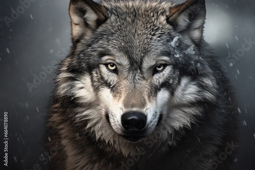 a close up of a wolf © ion