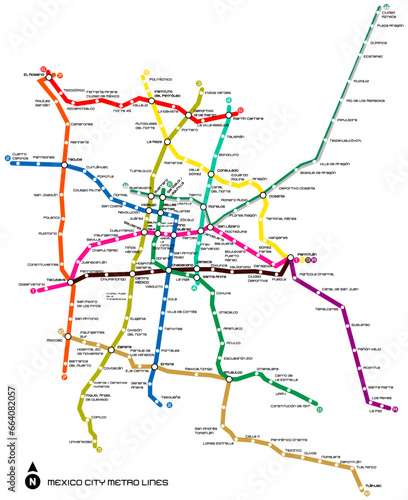 Mexico CIty metro map
