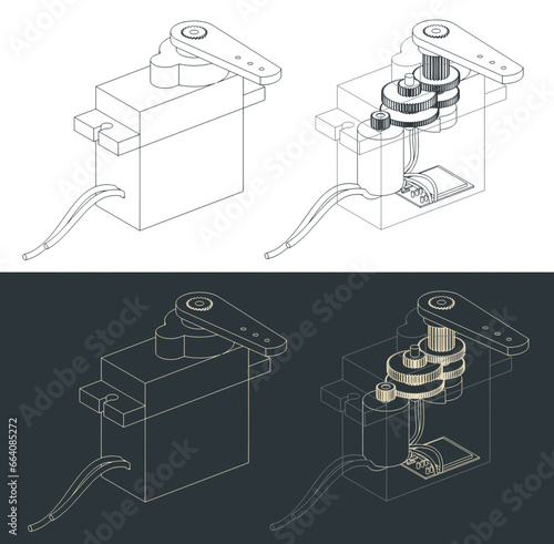 Servo motor blueprints