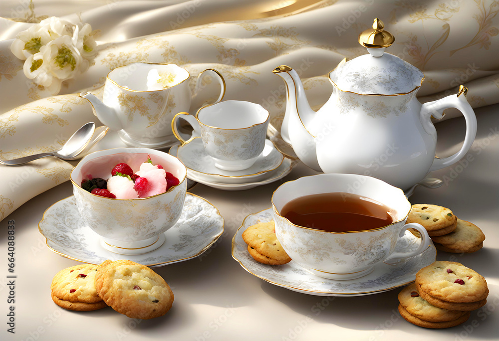 cup of tea and cookies cup of tea and cookies