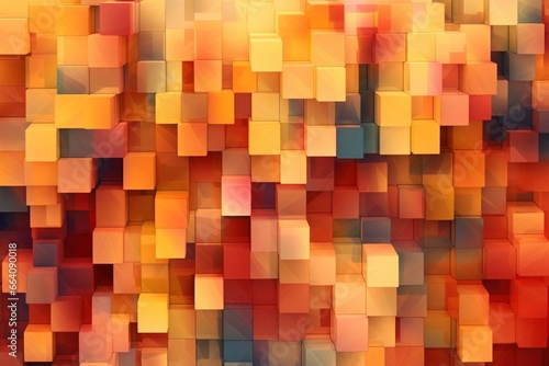 Abstract square background design illustration. Generative AI