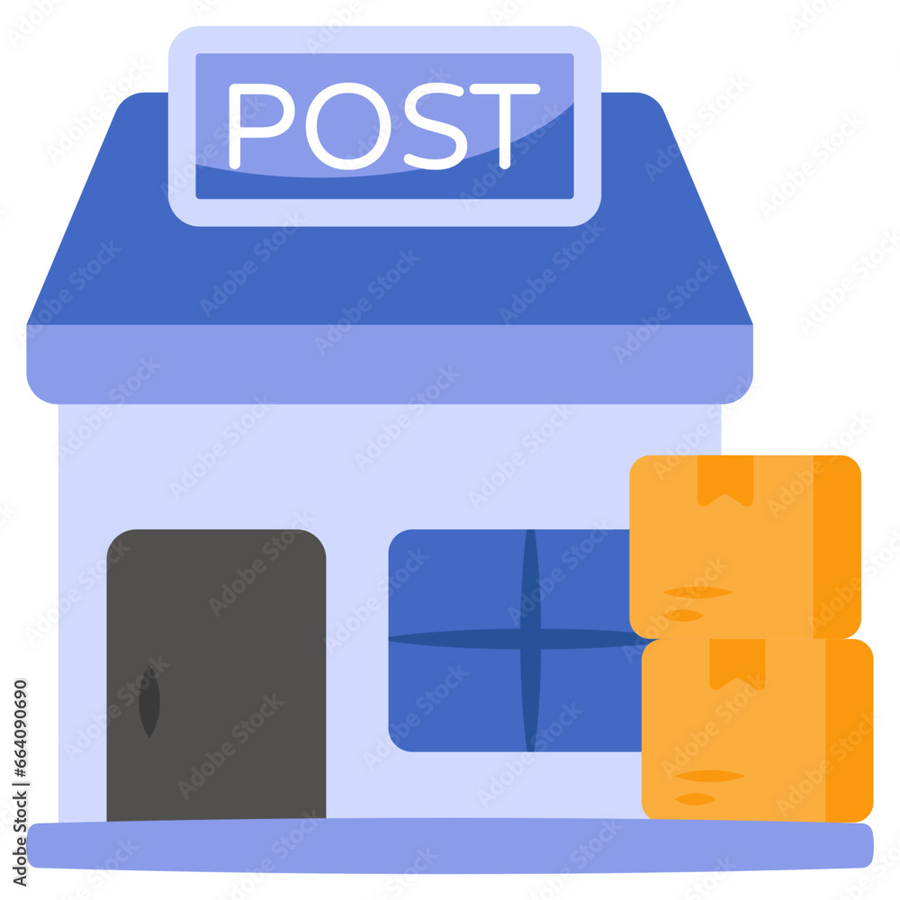 A premium download icon of post office A premium download icon of post office