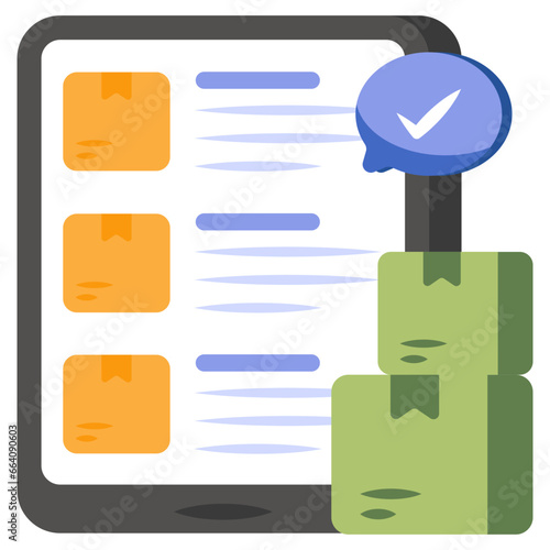 Perfect design icon of logistic list