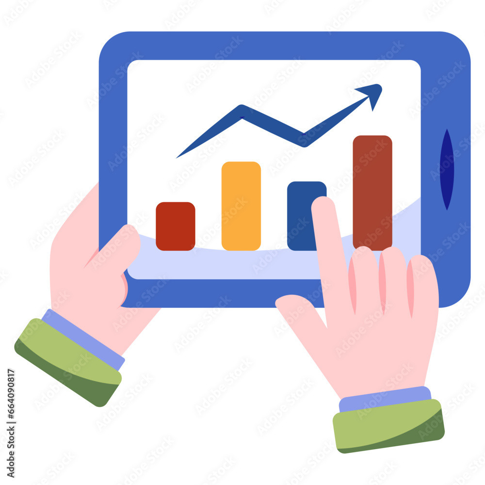 Premium download icon of online data analytics