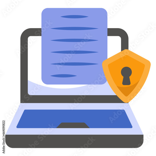 An icon design of secure file