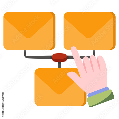 Perfect design icon of mail select