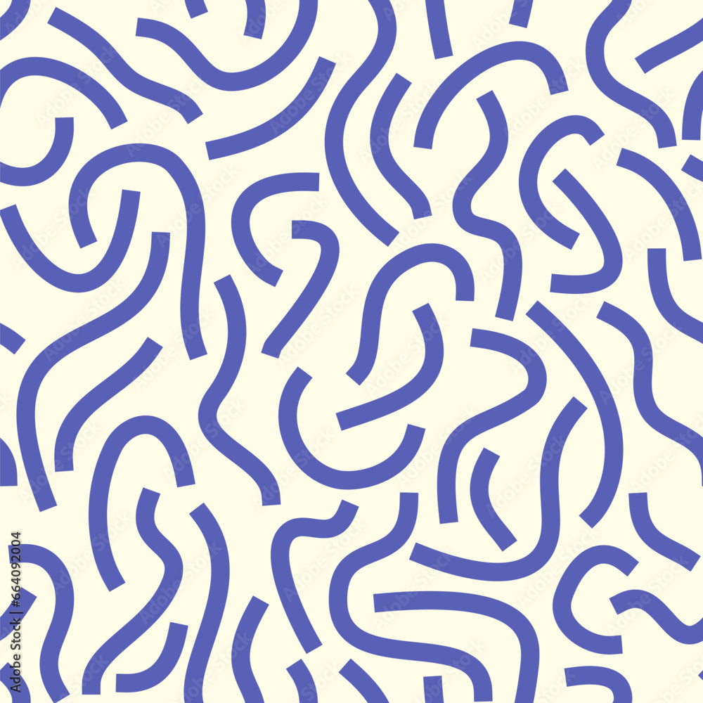 Blue curved lines isolated on white background. Bold Squiggles. Blue curved lines isolated on white background. Bold Squiggles.