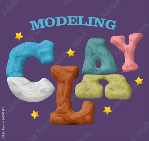 Modeling clay.Colorful clay.Kids modeling clay.Colorful plasticine 