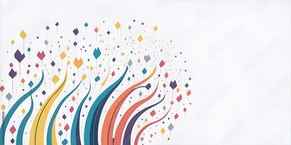 abstract cartoon color splash background. AI generated illustration abstract cartoon color splash background. AI generated illustration