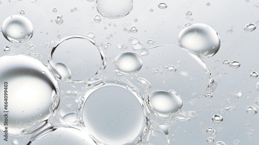 Beautiful transparent cosmetic gas bubbles water AI generated image Beautiful transparent cosmetic gas bubbles water AI generated image