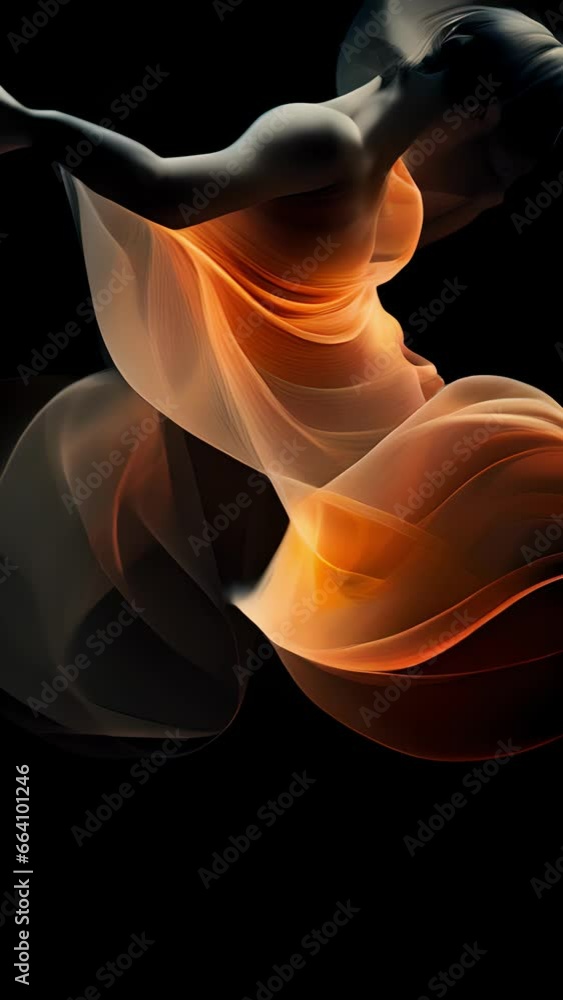 In a stunning abstract visual representation of motion capture ...