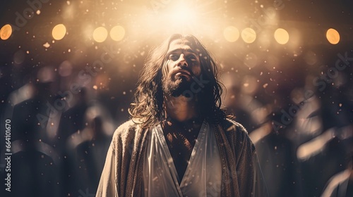 Religious scene with Jesus Christ