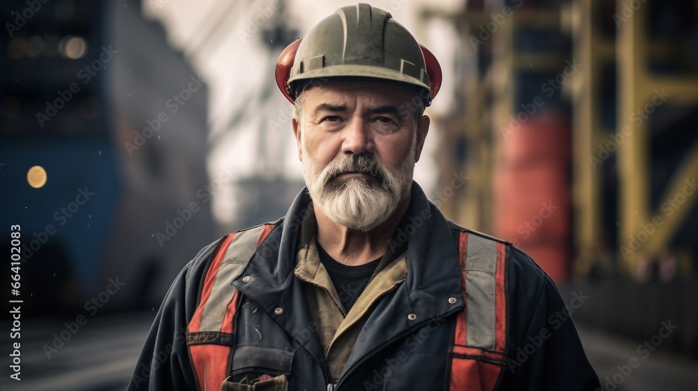 Confident Construction Worker Portrait Confident Construction Worker Portrait