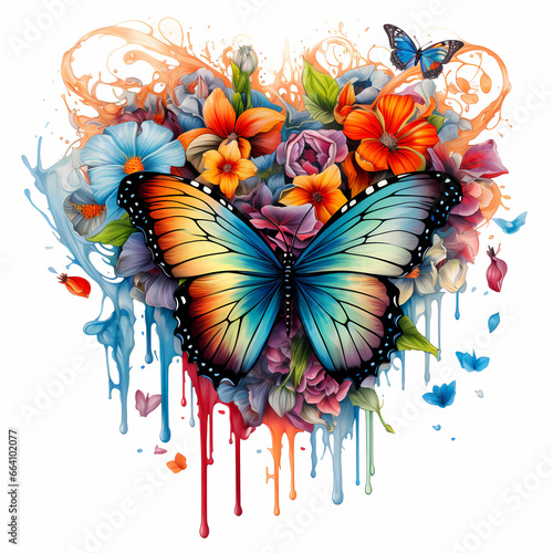 butterfly on a flowers
