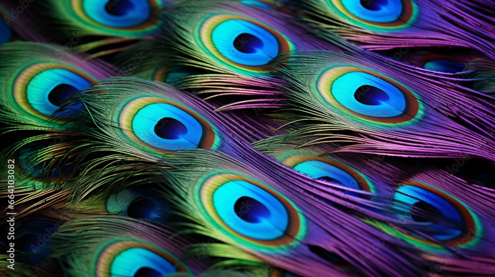 Obraz premium a close up of a colorful eye