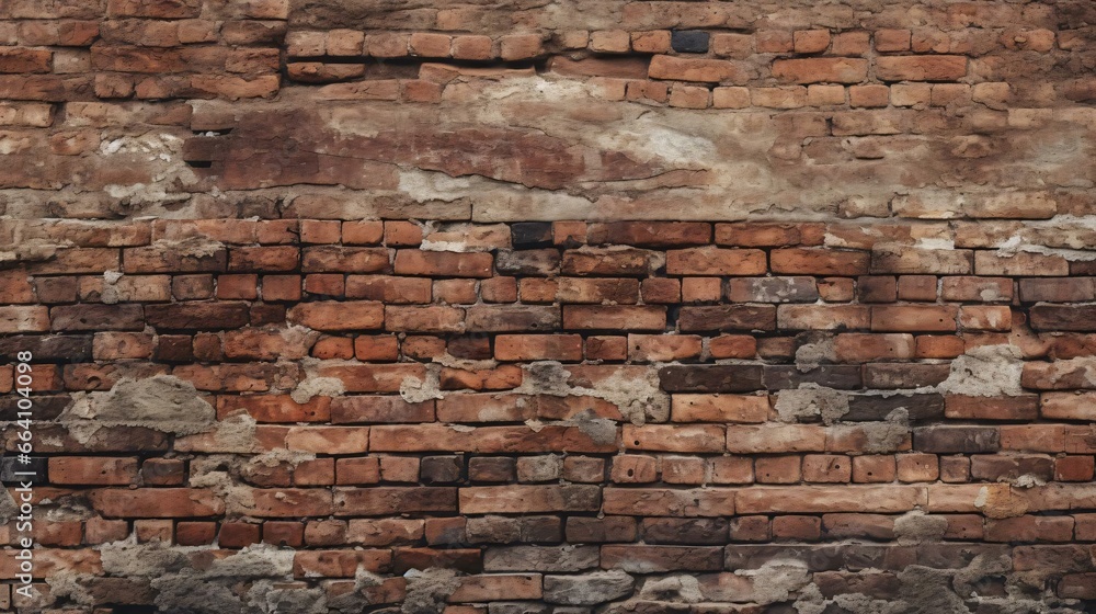 a brick wall with a hole in it a brick wall with a hole in it