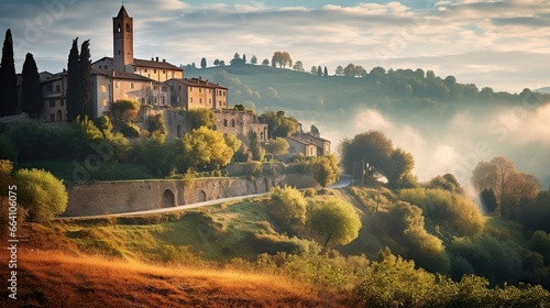 European Village landscape, from the coastal charm to scenic vineyards and historic villages, culminating in a serene sunset. Celebrate the timeless essence of European countryside.