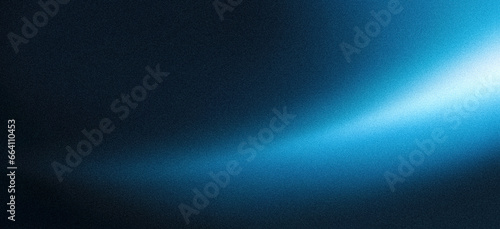Obraz na płótnie Light blue ray dark blue background grainy gradient noise texture banner design w salonie