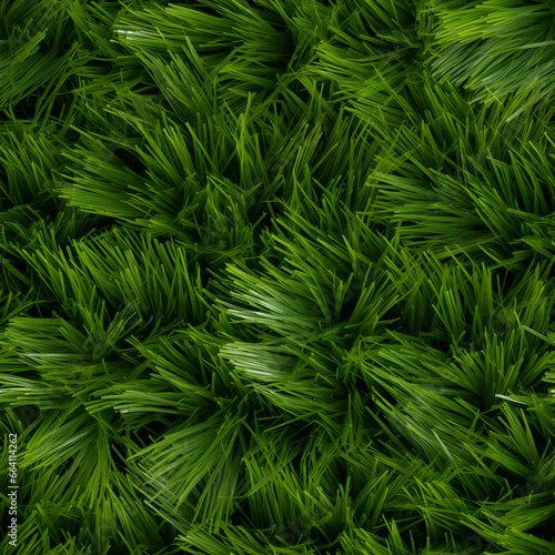 Green seamless texture pattern of artificial grass 
