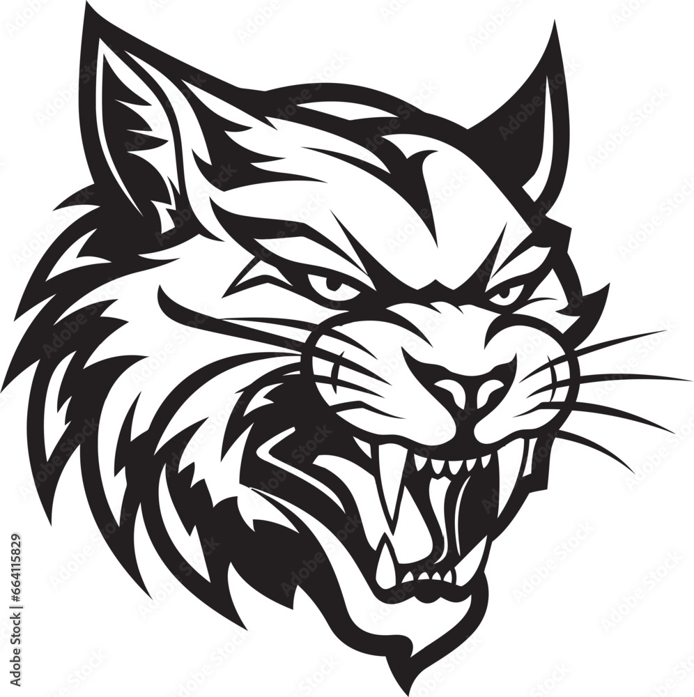 Bobcat Vector Design A Fierce and Beautiful Creature Vector Bobcat A Wild Predator Animal in Vector Art Bobcat Vector Design A Fierce and Beautiful Creature Vector Bobcat A Wild Predator Animal in Vector Art