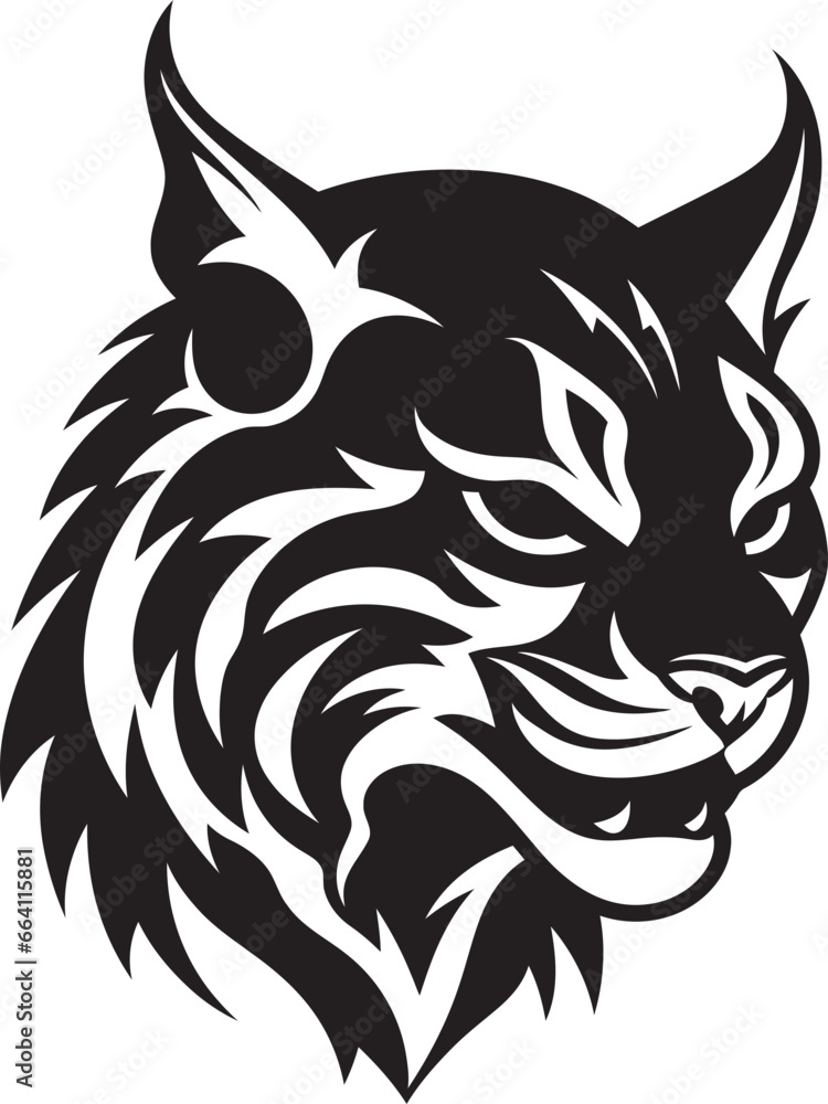 Vector Bobcat A Wild Predator Animal in Vector Art Format Bobcat Vector Design A Feral Cat with a Wild Spirit Vector Bobcat A Wild Predator Animal in Vector Art Format Bobcat Vector Design A Feral Cat with a Wild Spirit
