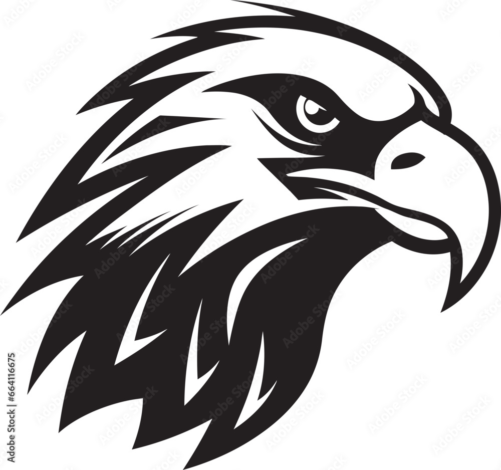 Black Falcon A Vector Logo Design for a Business Thats Got Style Black