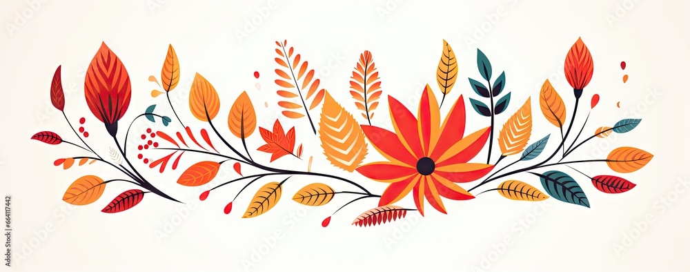 Obraz premium happy thanksgiving banner on white background Generative AI