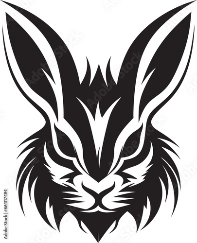 Black Hare Vector Logo A Bold and Striking Logo for Your Brand Black Hare Vector Logo A Modern and Sophisticated Logo for Your Business