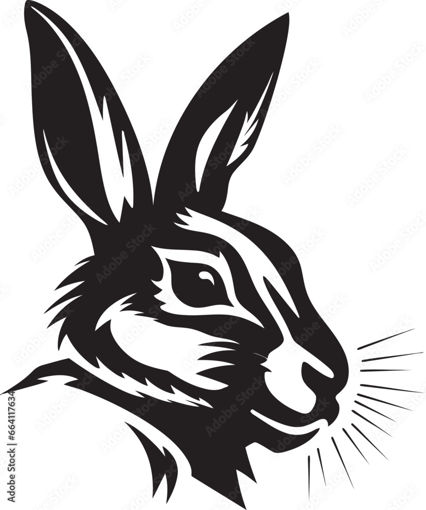 Black Hare Vector Logo A Versatile and Adaptable Logo for Any Industry Black Hare Vector Logo A Professional and Elegant Logo for Your Brand