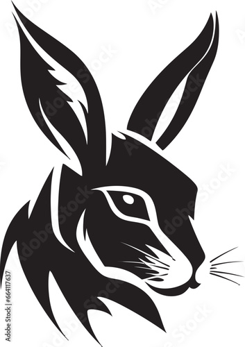 Black Hare Vector Logo A Dynamic and Engaging Logo for Your Brand Black Hare Vector Logo A Refined and Polished Logo for Your Business